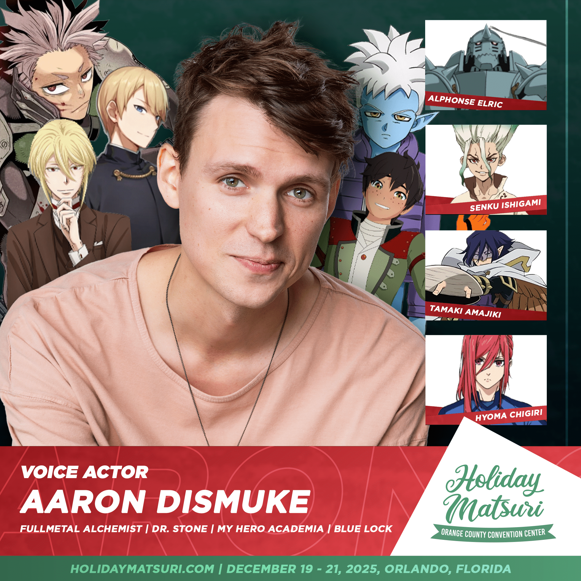 Aaron Dismuke | Holiday Matsuri 2025 Anime Convention
