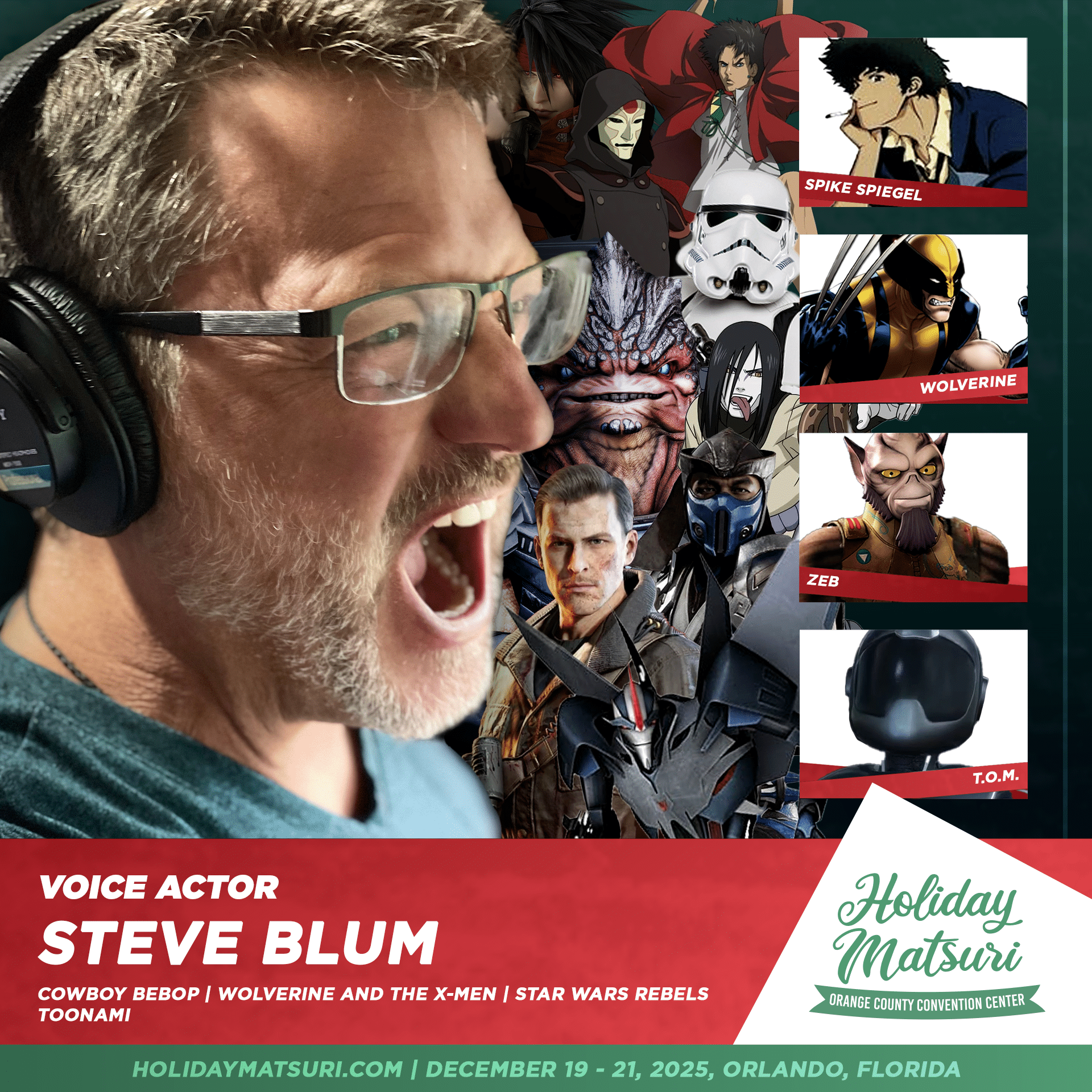 Steve Blum 2 | Holiday Matsuri 2025 Anime Convention