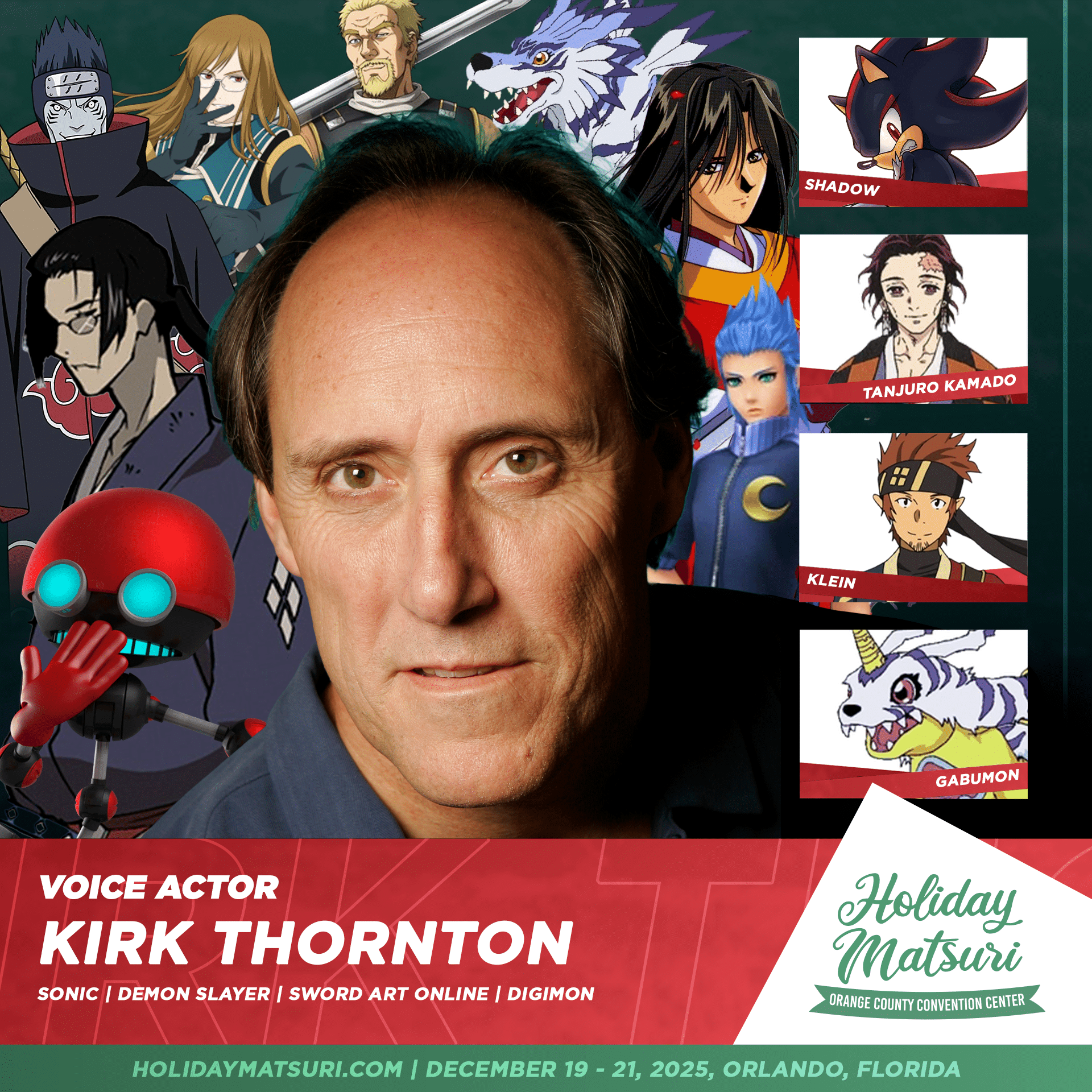 Kirk Thornton 2 | Holiday Matsuri 2025 Anime Convention