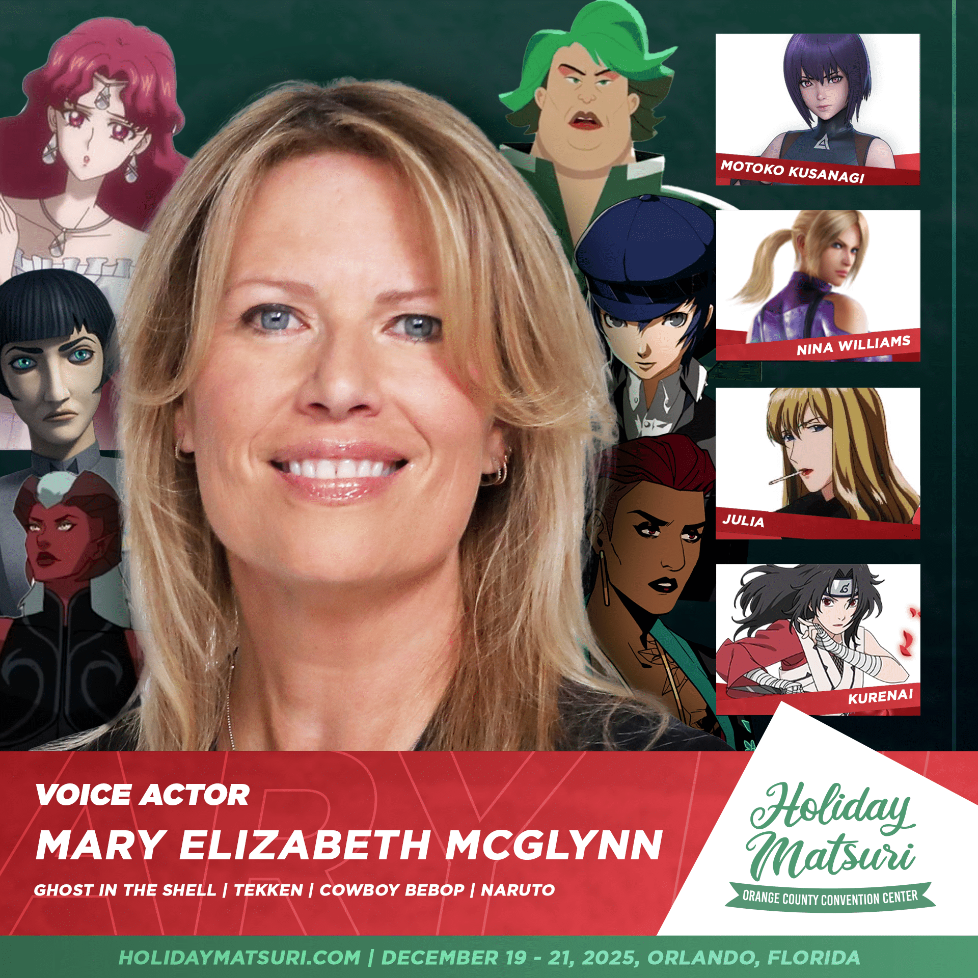 Mary Elizabeth Mcglynn2 | Holiday Matsuri 2025 Anime Convention